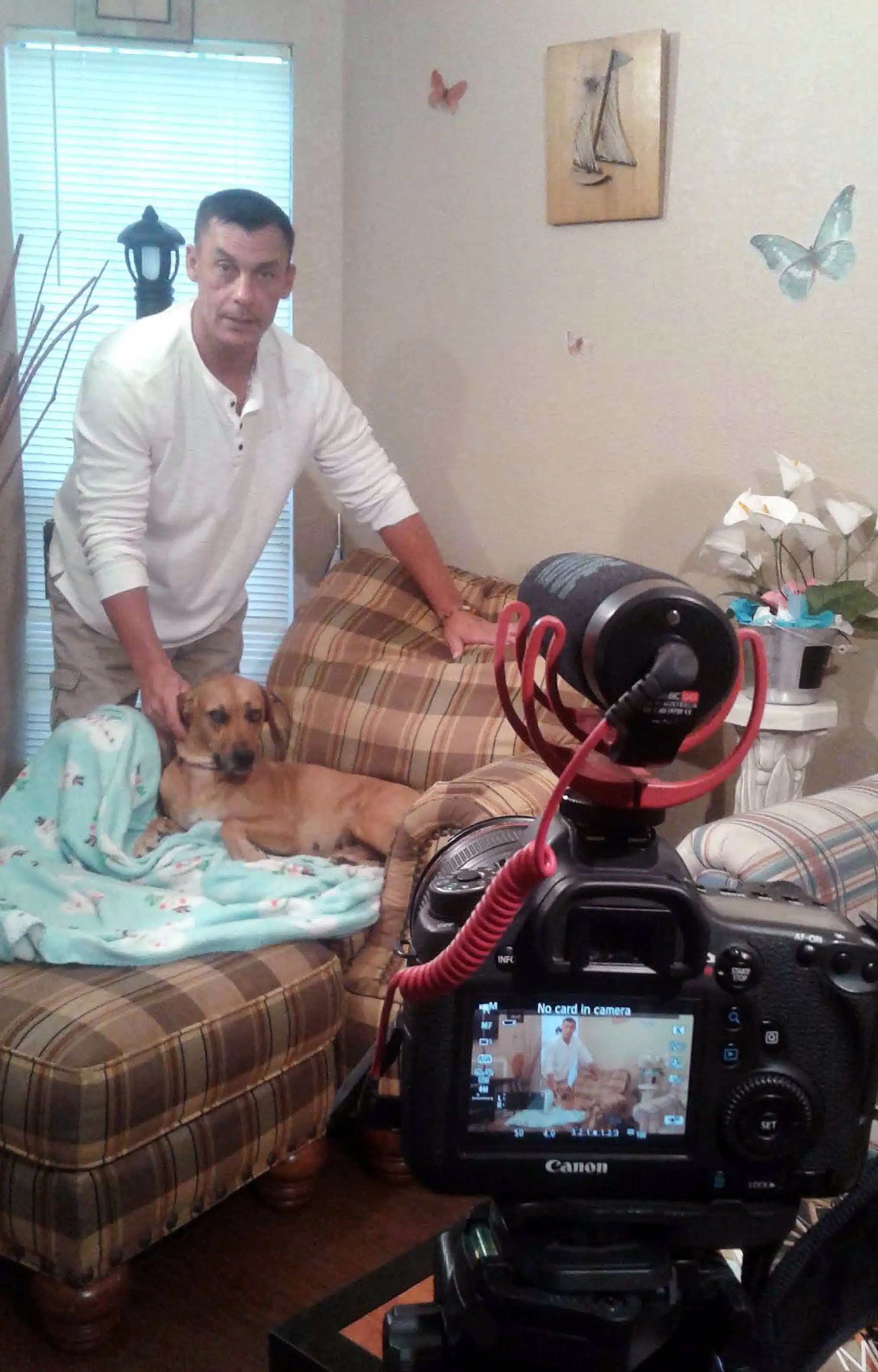 Interview with Veteran David Haave and his service dog since Iraq, Perdy Girl. His dog is in some pf his books, great inspiration.